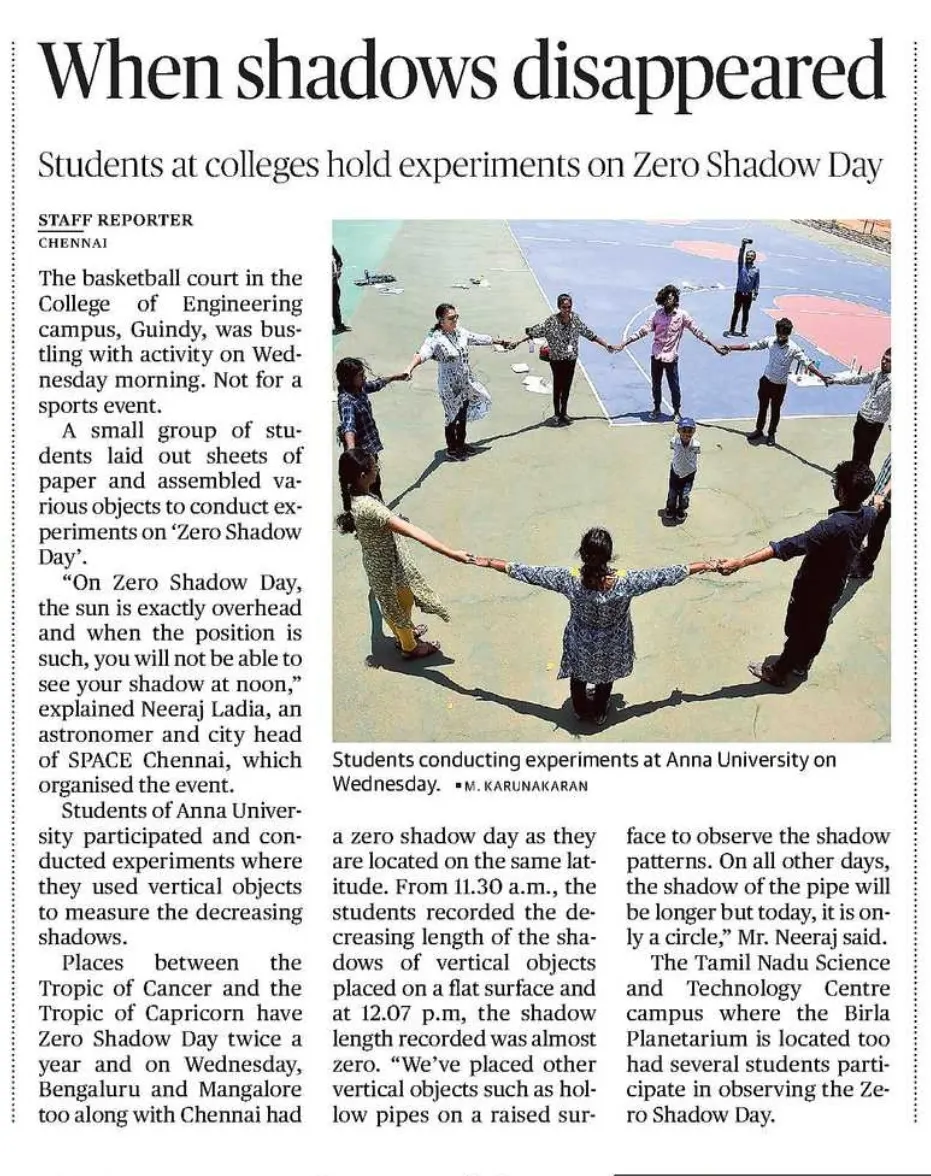 Zero Shadow Day media coverage
